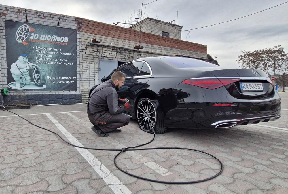 Накачивание шин азотом г. Днепр