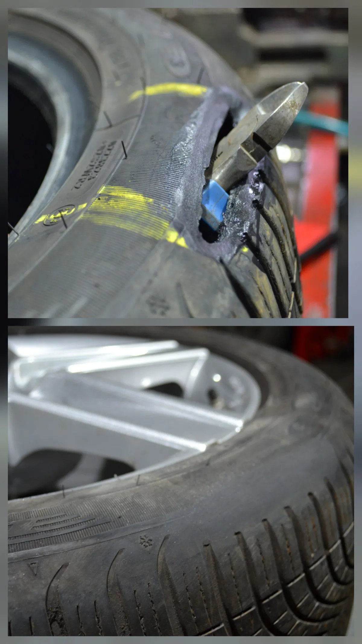 Ремонт боковых порезов